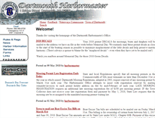 Tablet Screenshot of dartmouthharbormaster.com